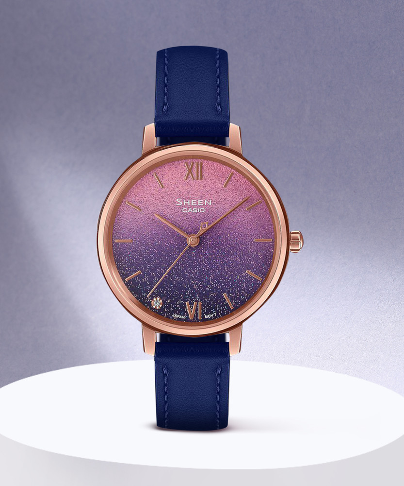 Casio sheen mother hotsell of pearl watch