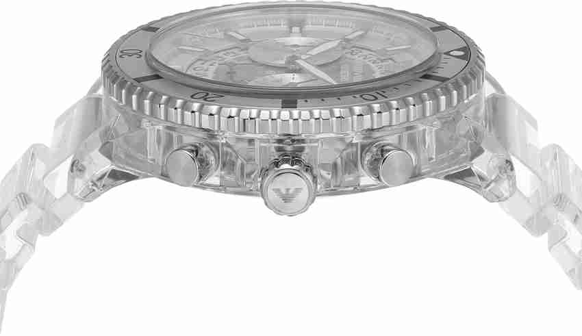 Armani iced out discount watch