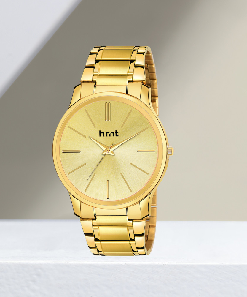 hrnt G9004 Analogue Golden Hands Watch Water Resistant Gold
