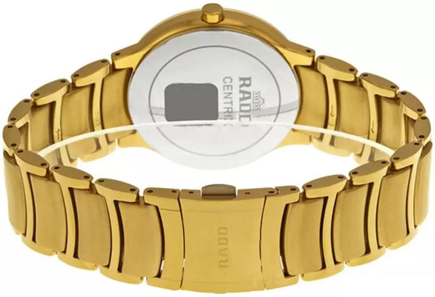 Besttime Swisstime Centrix Black Dial Quartz Full Gold Stainless