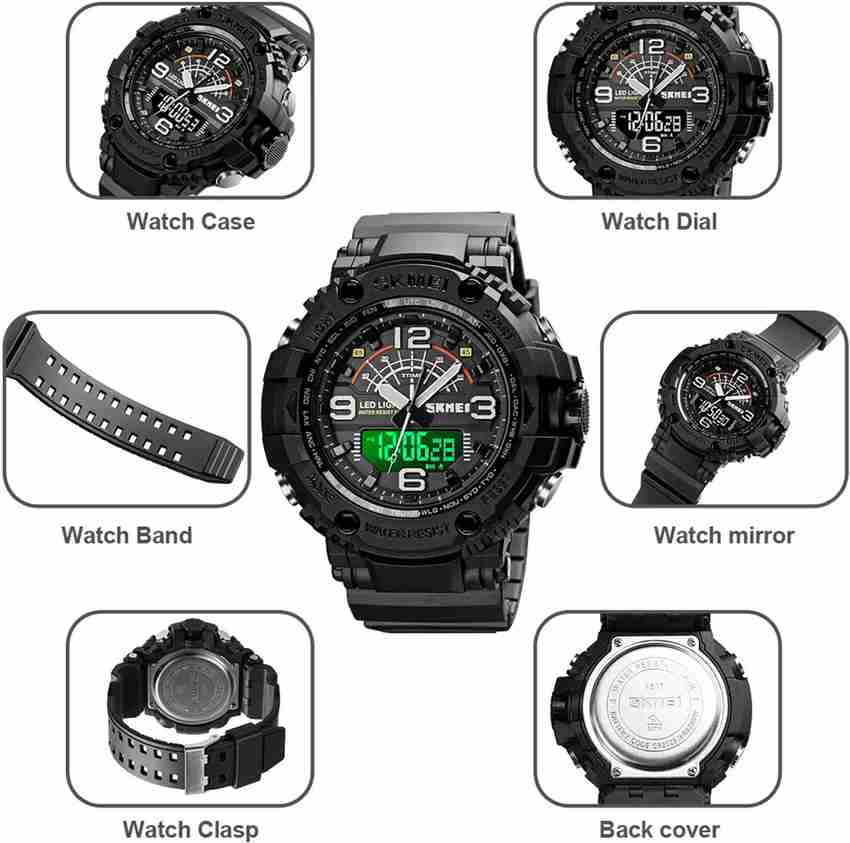 Timewear military series analogue digital black best sale