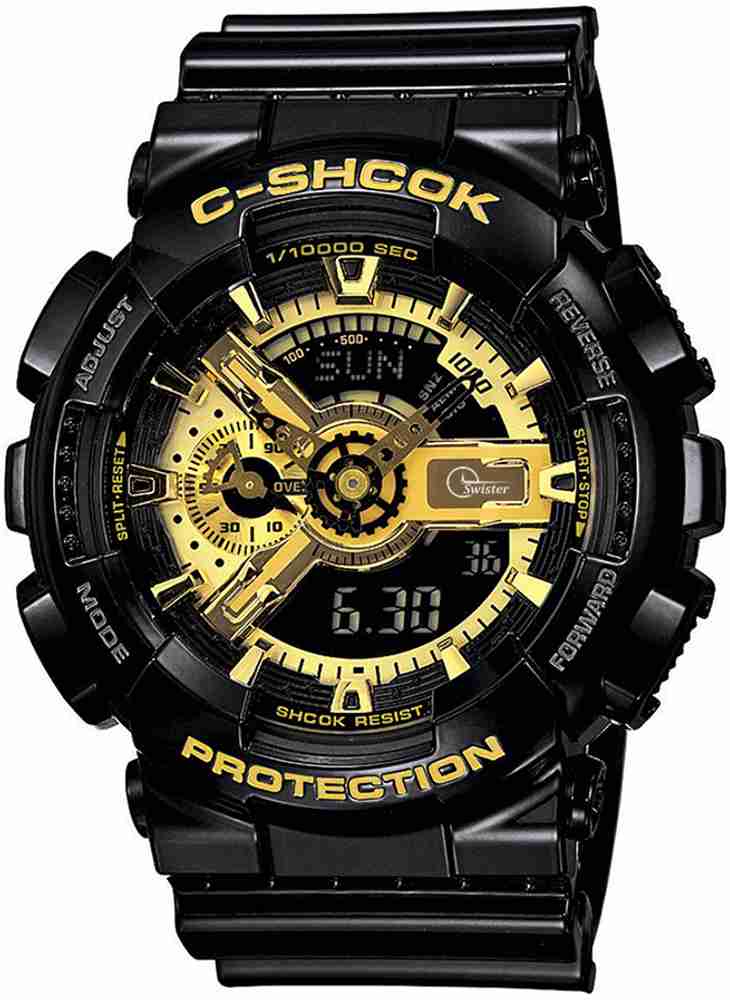 Gold and sales black watch