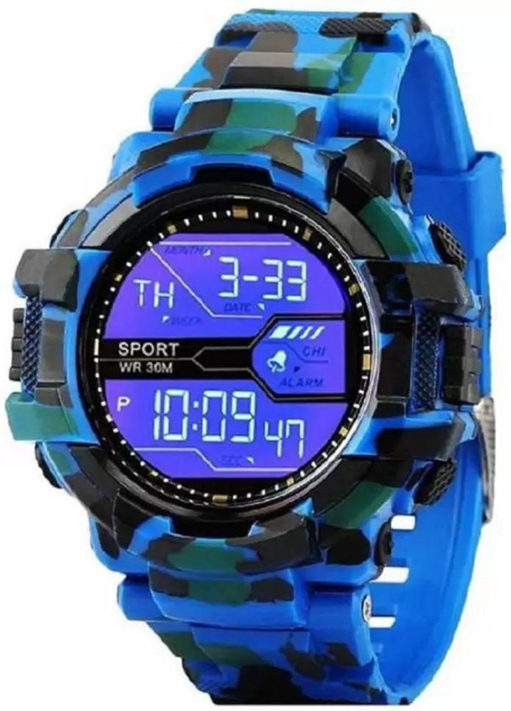 PUSFIA smart sports dail blue silicon strap led Digital wrist Sport watches for male Watches attractivecool perform Digital Watch For Boys Girls Buy PUSFIA smart sports dail blue silicon