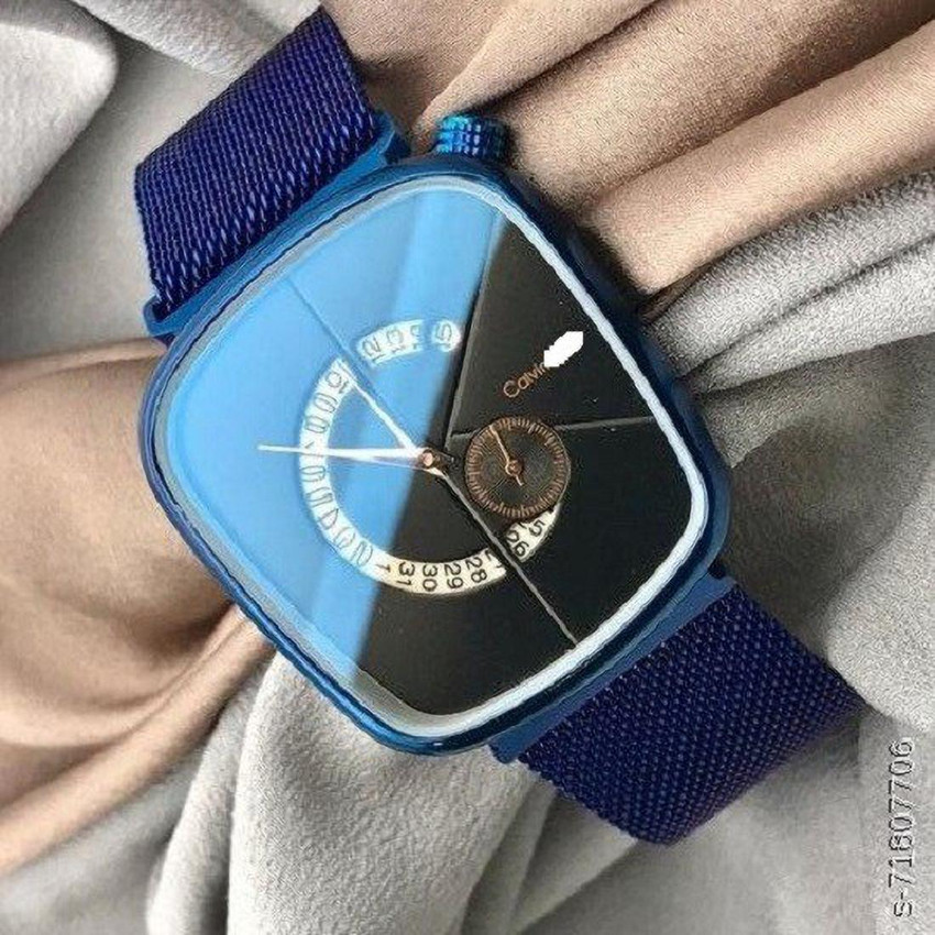 Wristkart CK Blue Magnet Date Sporty Luxury Exotic Premium Gift