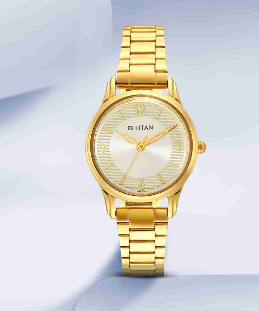 Titan gold watches for womens with sale price list