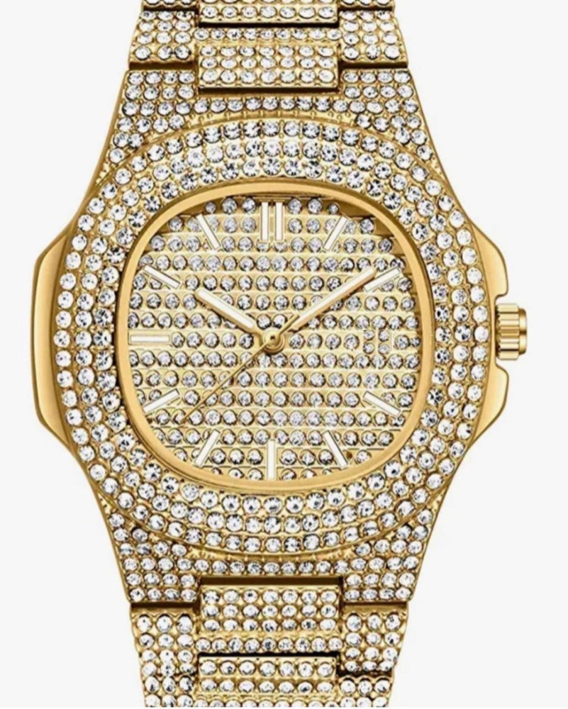 White diamond watch 2025 mens