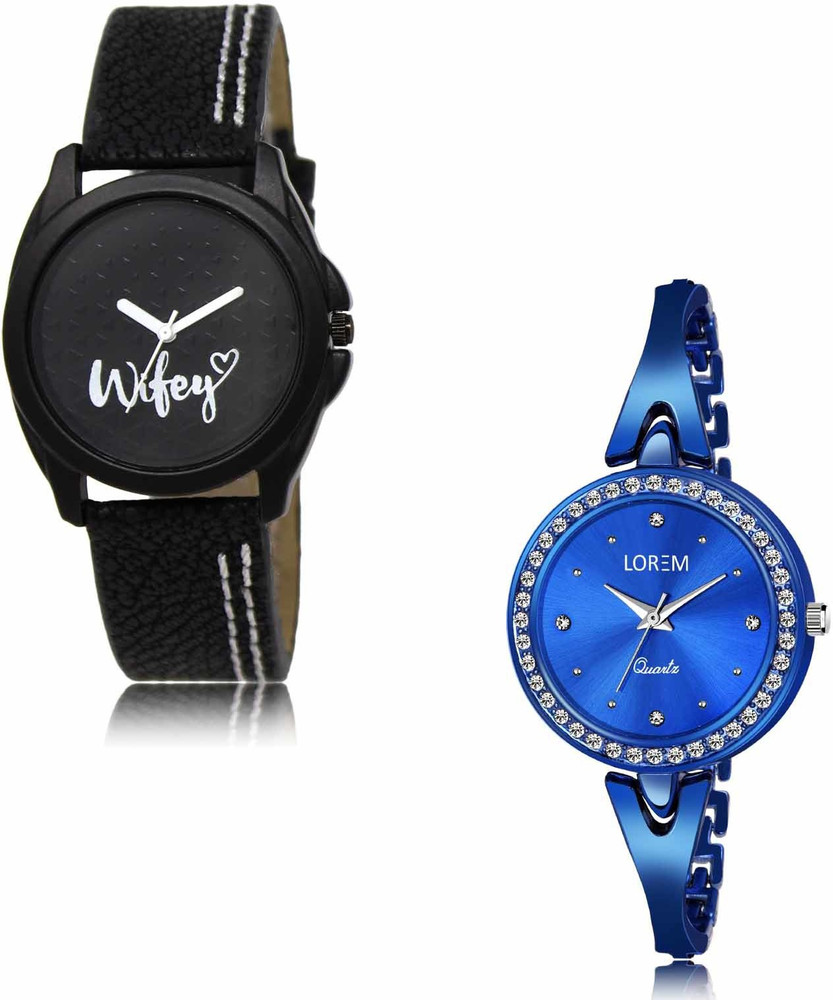 LOREM OE LR234 LR270 Analog Watch For Women Buy LOREM OE LR234 LR270 Analog Watch For Women LR234 LR270 Black Blue Wifey Fancy Combo of 2 Online at Best Prices in India Flipkart