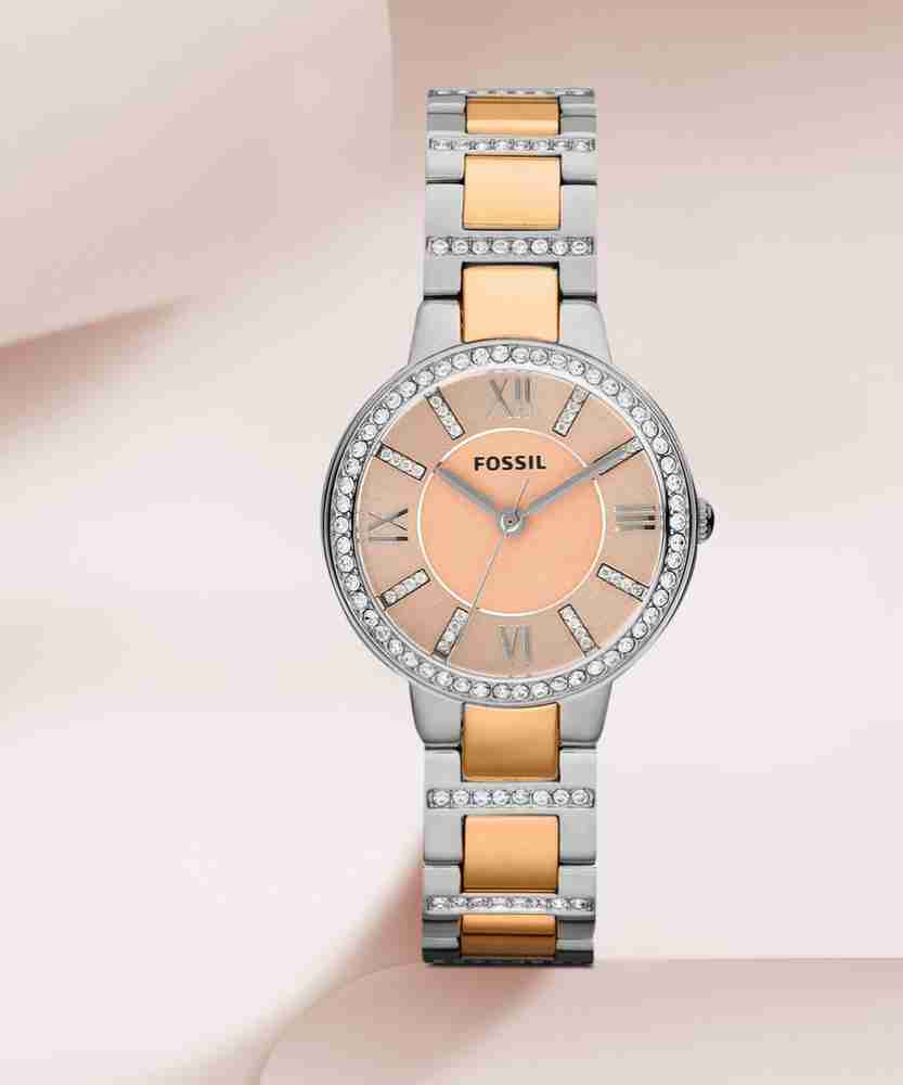Fossil virginia analog women's clearance watch