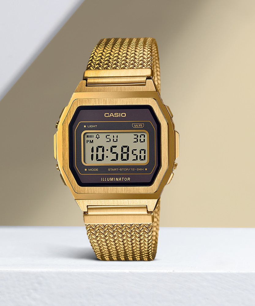 Casio gold hot sale bracelet watch