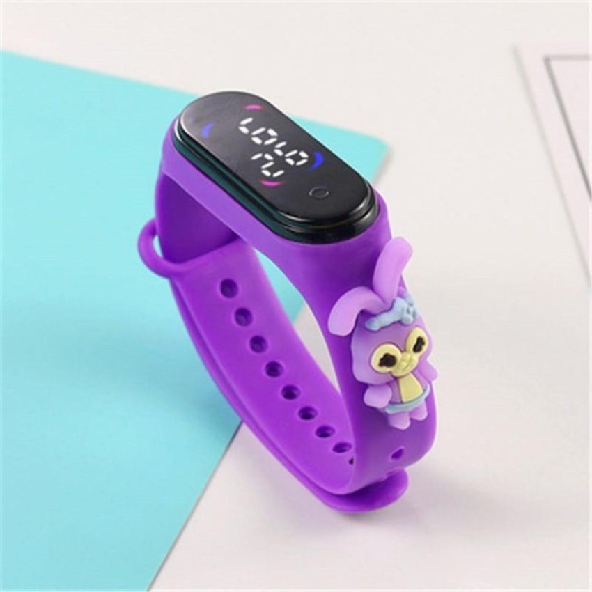 Girls purple online digital watch