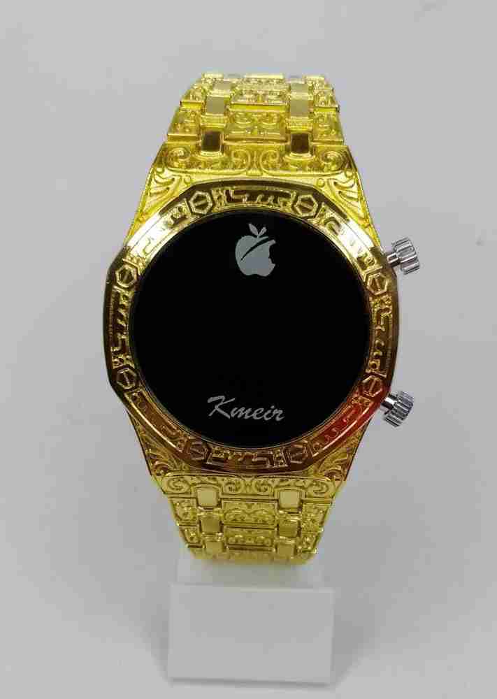 Gold led watch hot sale