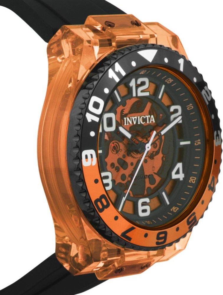 Orange invicta mens outlet watch