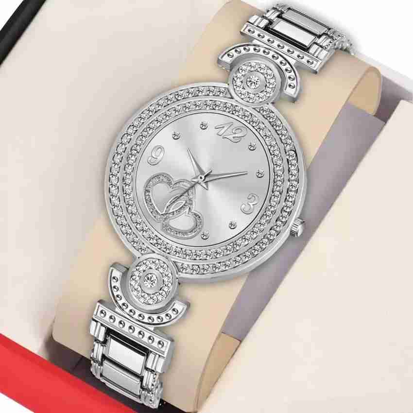 QALIBA Analog new latest watches trending 2023 Silver Fashion