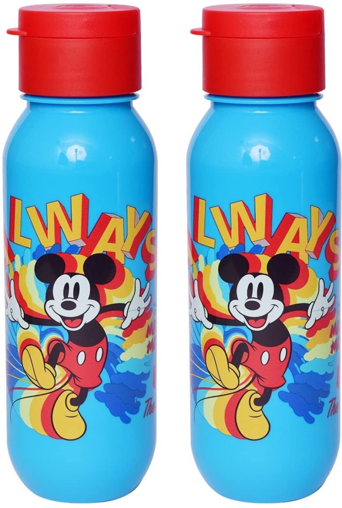 JEWEL Flipper Disney Sipper Bottle for school kids - Mickey & Minie Mouse  Cartoon 500 ml Water Bottles