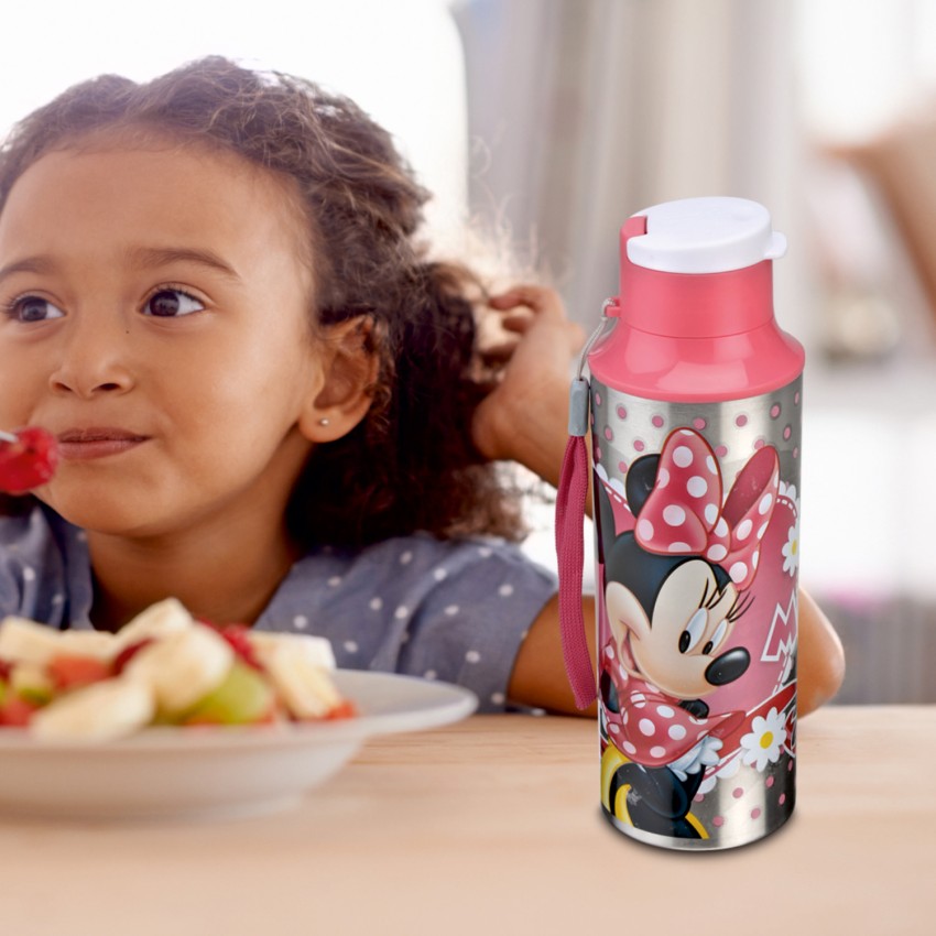 Minnie Mouse kids flip top water bottle stainless steel insulated