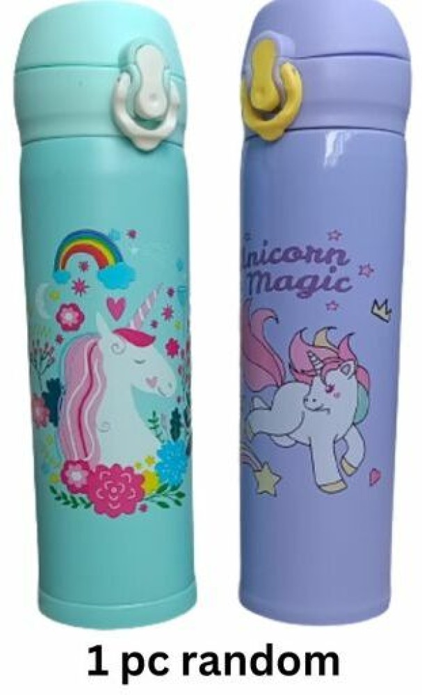 1pc Unicorn Print Lunch Box & 1pc Water Bottle