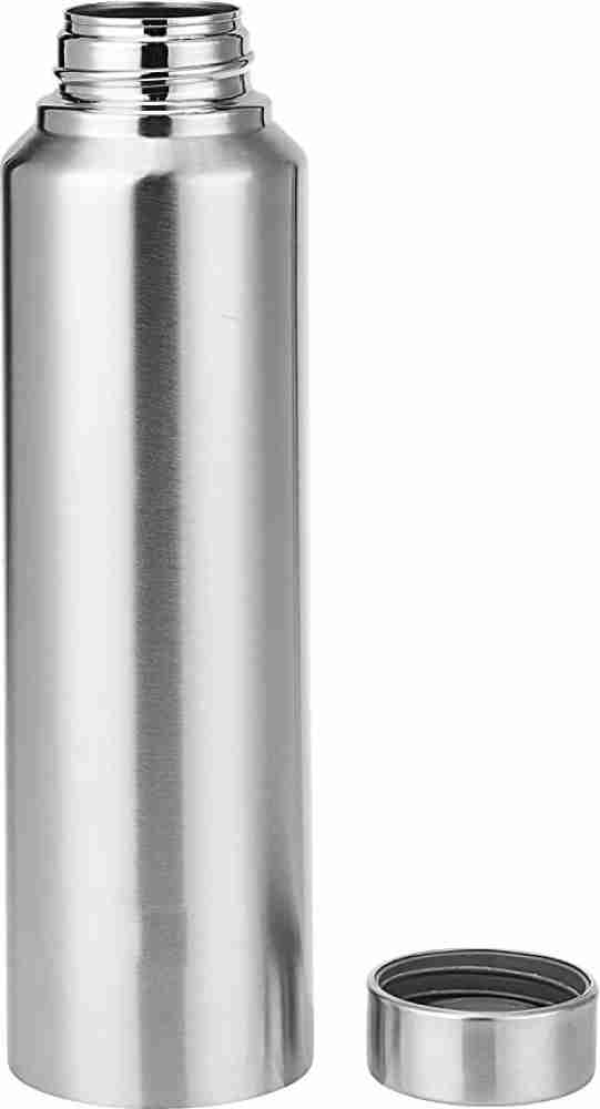 Stainless Steel Water Bottle Fridge Bottle Travel Bottle - 1000 ML wit