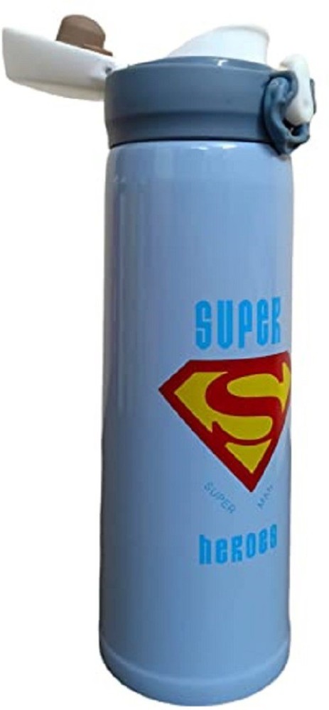 Superman Stainless Steel Insulated Water Bottle for Kids 500 ml Water Bottle  (Blue)