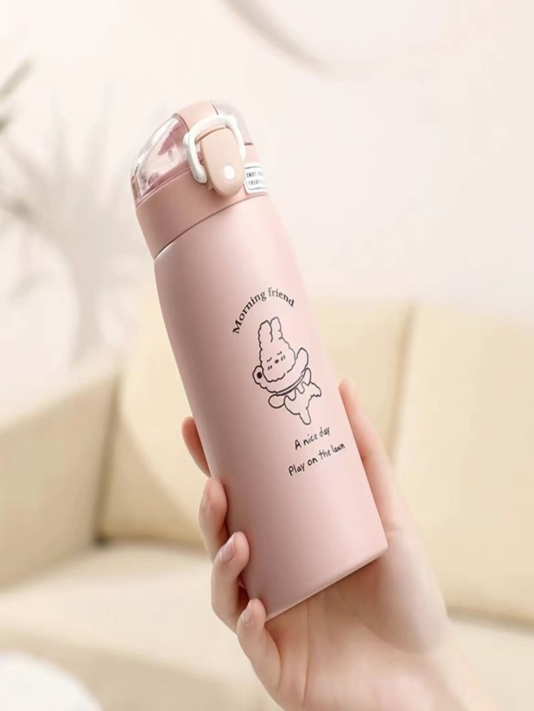 1pc Cartoon Smart Display Temperature Insulated Bottle For Kids