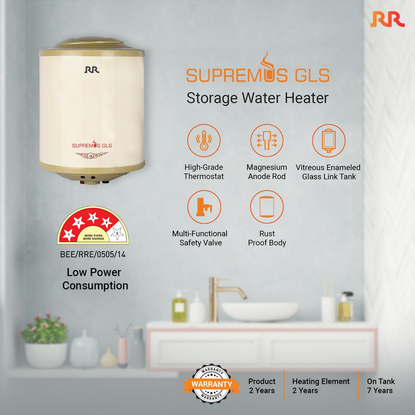 RR 6 L Storage Water Geyser (Storage Water Heater Supremus GLS 6L, Beige)  Price in India - Buy RR 6 L Storage Water Geyser (Storage Water Heater  Supremus GLS 6L, Beige) online