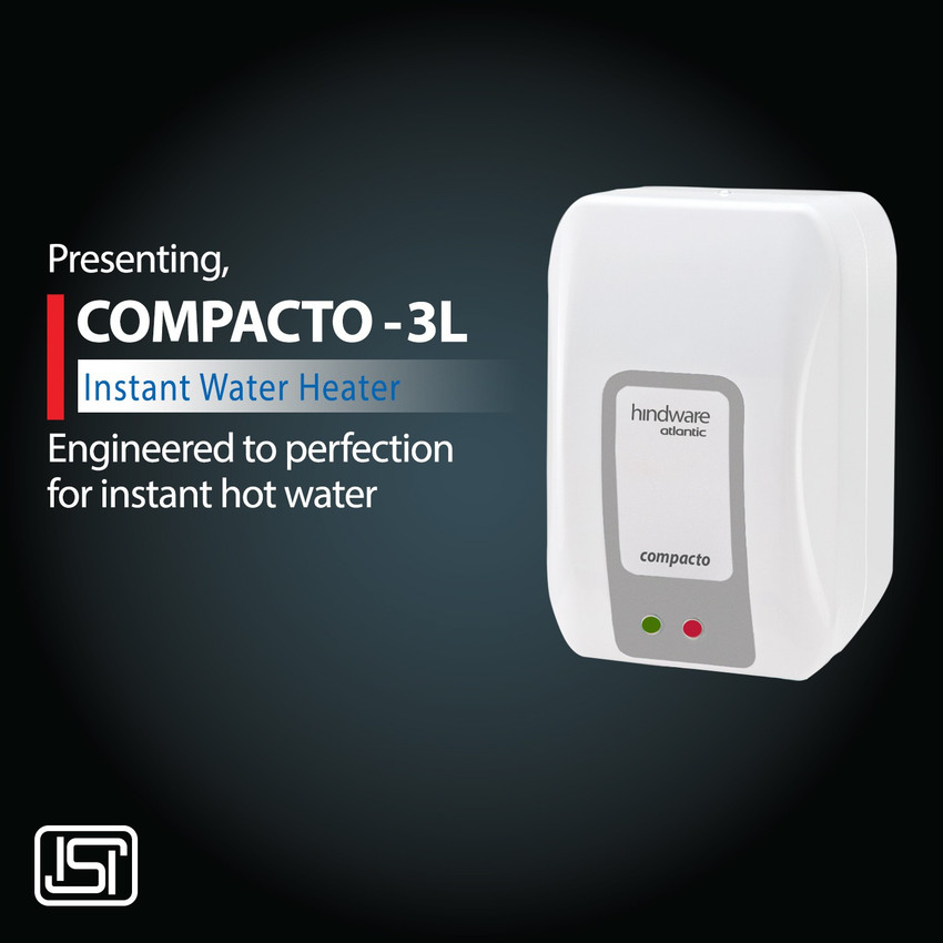 Hindware 3 L Instant Water Geyser (Present instant compacto water heater 3  liter capacity, White) Price in India - Buy Hindware 3 L Instant Water  Geyser (Present instant compacto water heater 3
