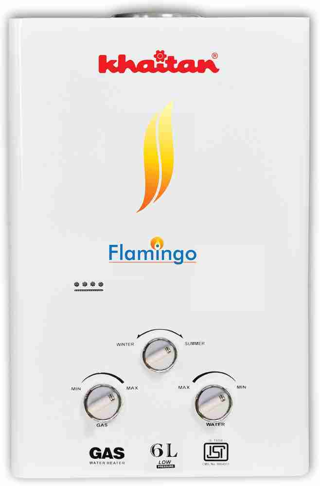 Khaitan 6 L Gas Water Geyser (KGF-06H, White) Price in India - Buy Khaitan  6 L Gas Water Geyser (KGF-06H, White) online at Flipkart.com