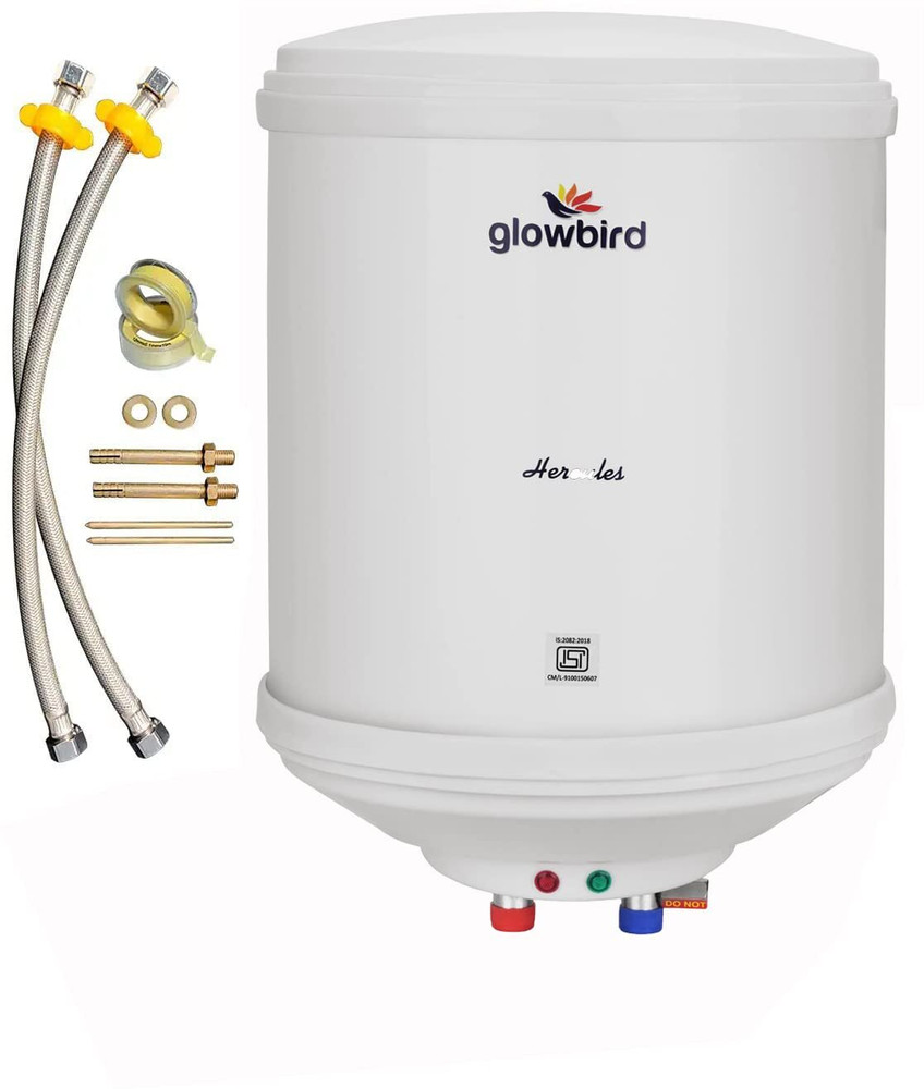 Glowbird 10 L Storage Water Geyser (Hercules 10 Ltr, Ivory) Price in India  - Buy Glowbird 10 L Storage Water Geyser (Hercules 10 Ltr, Ivory) online at  Flipkart.com