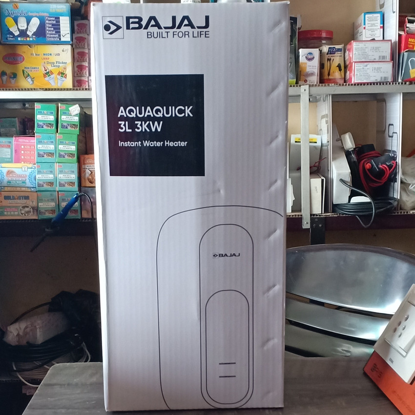 BAJAJ 3 L Instant Water Geyser (AQUAQUICK 3L 3KW INSTANT GEYSER, WHITE AND  BLUE) Price in India - Buy BAJAJ 3 L Instant Water Geyser (AQUAQUICK 3L 3KW  INSTANT GEYSER, WHITE AND