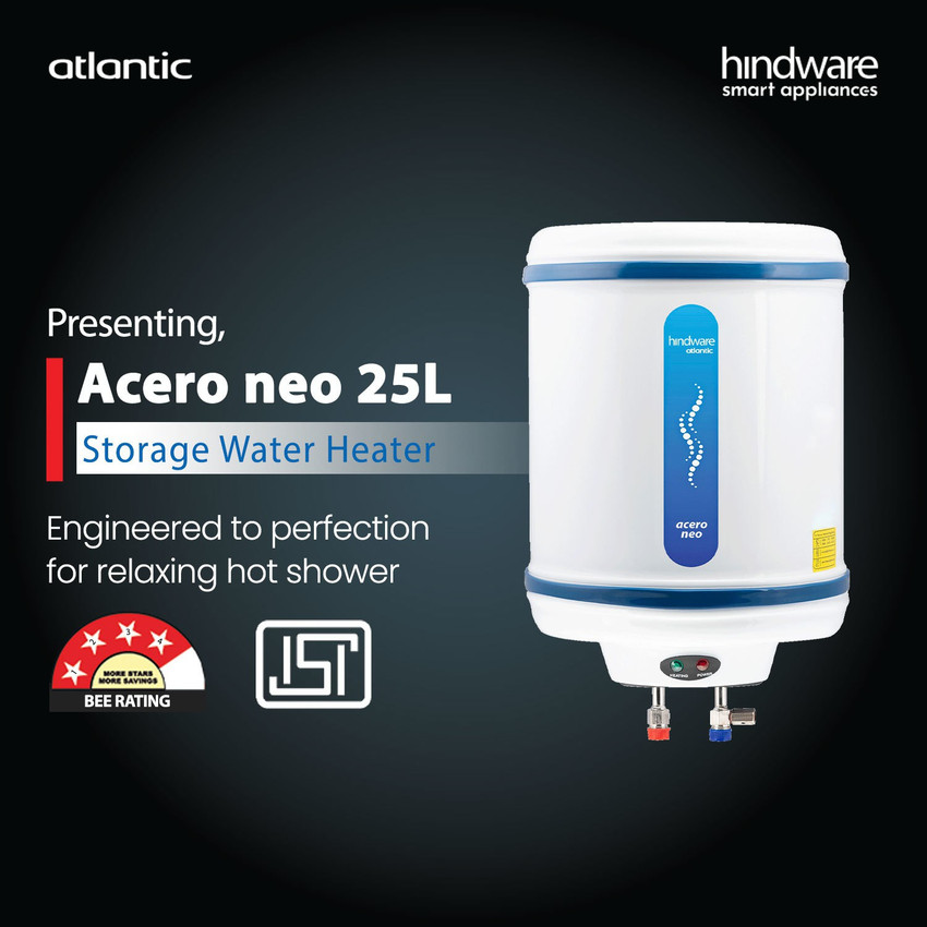 Hindware 25 L Storage Water Geyser (Acero Neo, White) Price in India - Buy  Hindware 25 L Storage Water Geyser (Acero Neo, White) online at Flipkart.com