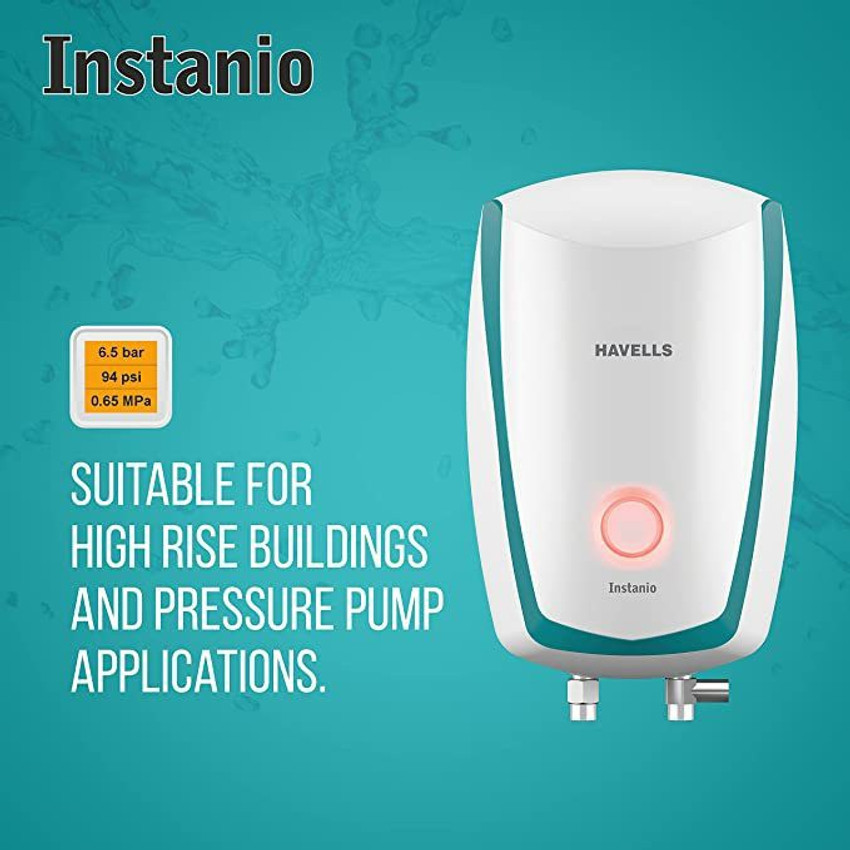 HAVELLS 3 L Instant Water Geyser (GHWAIAPWB003, white blue) Price in India  - Buy HAVELLS 3 L Instant Water Geyser (GHWAIAPWB003, white blue) online at  Flipkart.com