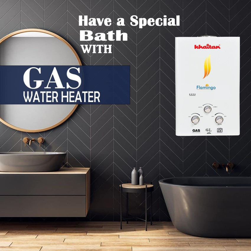 Khaitan 6 L Gas Water Geyser (KGF-06H, White) Price in India - Buy Khaitan  6 L Gas Water Geyser (KGF-06H, White) online at Flipkart.com