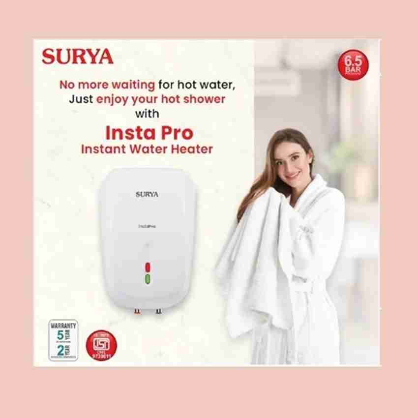 SURYA 3 L Instant Water Geyser (INSTA PRO, White) Price in India - Buy SURYA  3 L Instant Water Geyser (INSTA PRO, White) online at Flipkart.com