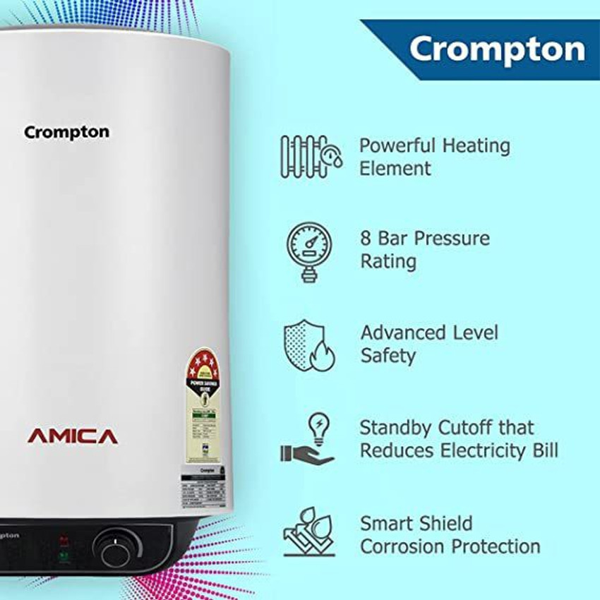 Crompton water sale heater price
