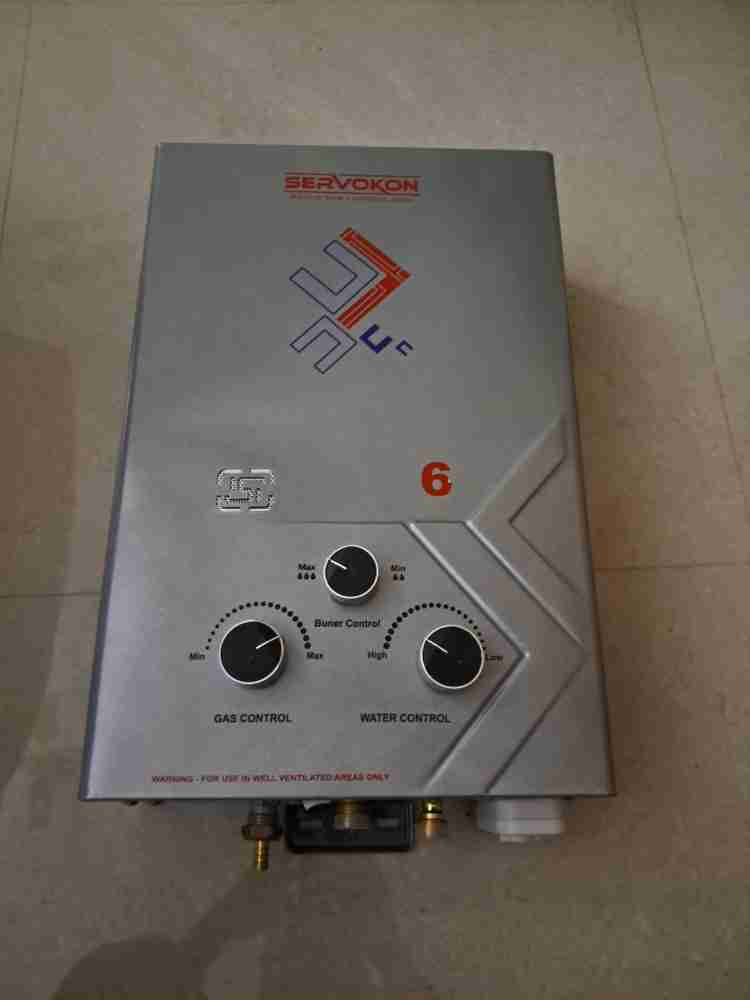 servokon 6 L Gas Water Geyser (Legend, Silver) Price in India - Buy servokon  6 L Gas Water Geyser (Legend, Silver) online at Flipkart.com