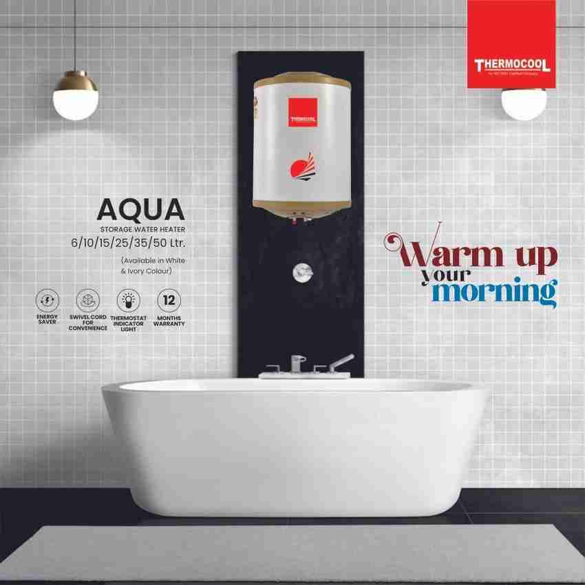 THERMOCOOL 15 L Storage Water Geyser (Aqua 15 L, White) Price in India -  Buy THERMOCOOL 15 L Storage Water Geyser (Aqua 15 L, White) online at  Flipkart.com