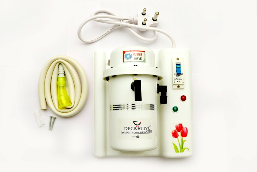 DECRETIVE 1 L Instant Water Geyser (Instant Running Water Heater ABS  Plastic, Auto Cut-Off, Inlet and Outlet Thread, White) Price in India - Buy  DECRETIVE 1 L Instant Water Geyser (Instant Running