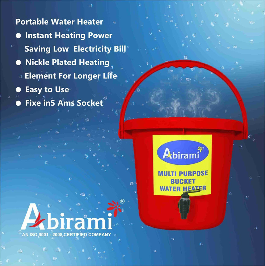 Abirami 1 L Instant Water Geyser (Instant Bucket Water Heater-SHOCKPROOF  Power saving Low Electricity Bill, Red) Price in India - Buy Abirami 1 L  Instant Water Geyser (Instant Bucket Water Heater-SHOCKPROOF Power