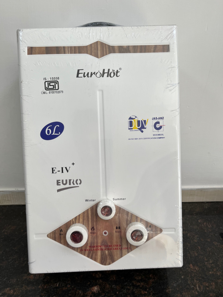 Eurohot 6 L Gas Water Geyser (E-4, White) Price in India - Buy Eurohot 6 L  Gas Water Geyser (E-4, White) online at Flipkart.com