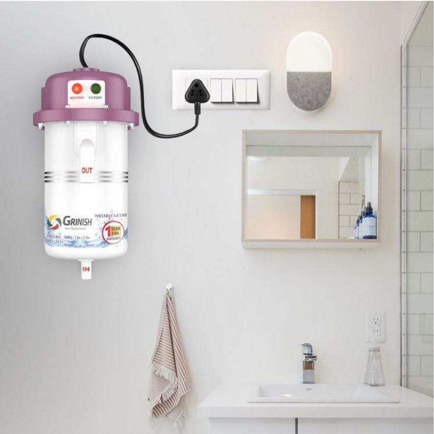 GRINISHA 1 L Instant Water Geyser (1 L Instant Water Geyser,Instant Water  Heater,Gijar Hot Water Electric, Pink) Price in India - Buy GRINISHA 1 L  Instant Water Geyser (1 L Instant Water