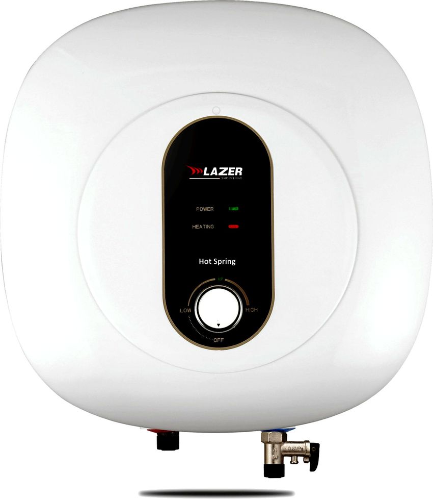 Lazer 25 L Storage Water Geyser (Hot Spring Glassline, White) Price in  India - Buy Lazer 25 L Storage Water Geyser (Hot Spring Glassline, White)  online at Flipkart.com