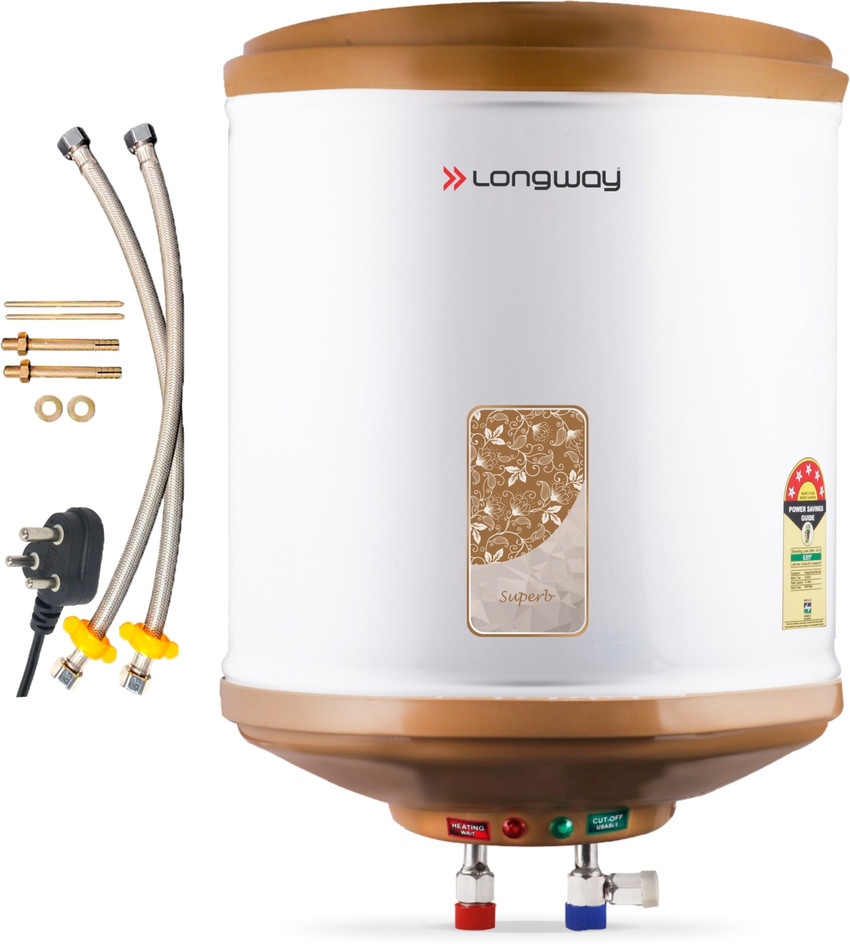Longway 15 L Storage Water Geyser (SUPERB, IVORY) Price in India - Buy  Longway 15 L Storage Water Geyser (SUPERB, IVORY) online at Flipkart.com