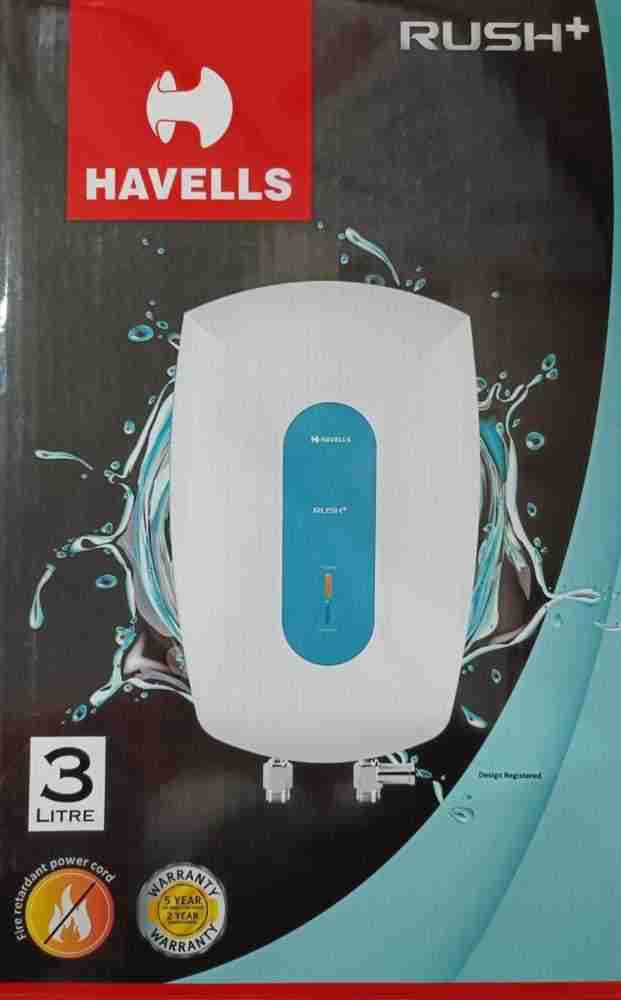 HAVELLS 3 L Instant Water Geyser (RUSH PLUS 3 L, WHITE BLUE) Price in India  - Buy HAVELLS 3 L Instant Water Geyser (RUSH PLUS 3 L, WHITE BLUE) online  at Flipkart.com