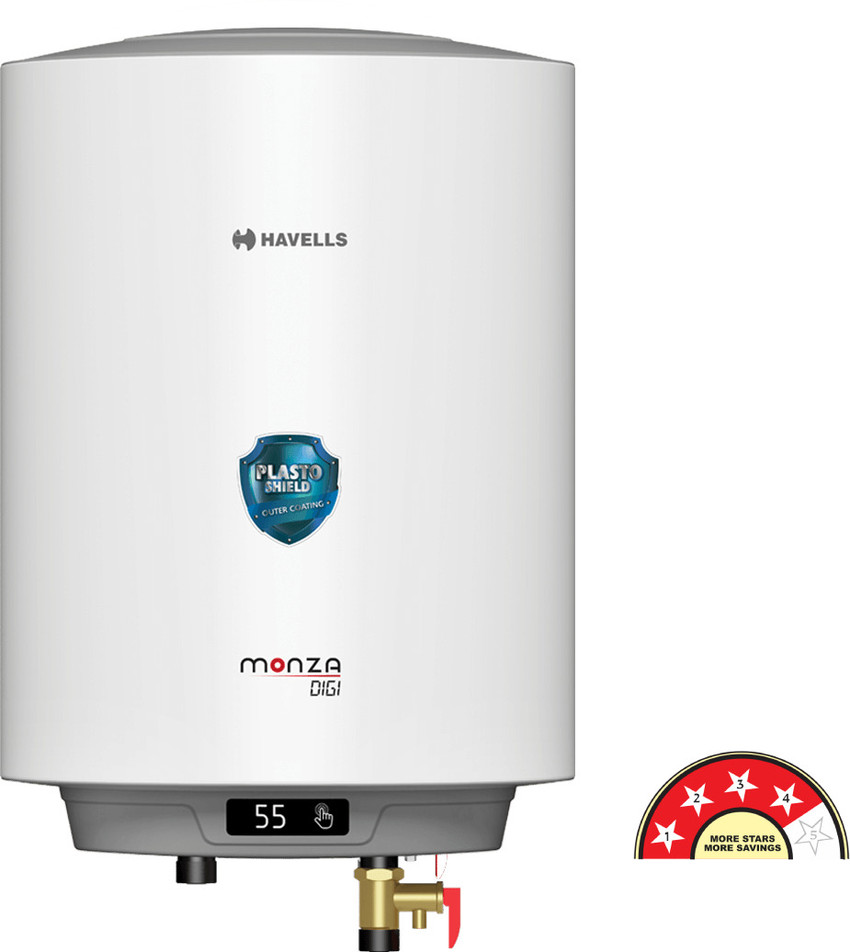HAVELLS 25 L Storage Water Geyser (MONZA DIGI 25 L White, White) Price in  India - Buy HAVELLS 25 L Storage Water Geyser (MONZA DIGI 25 L White,  White) online at Flipkart.com