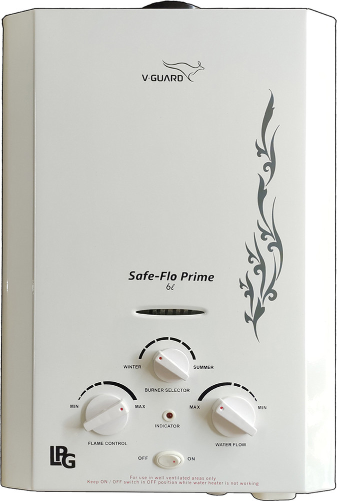 V-Guard 6 L Gas Water Geyser (SAFE-FLOW PRIME, White) Price in India - Buy  V-Guard 6 L Gas Water Geyser (SAFE-FLOW PRIME, White) online at Flipkart.com