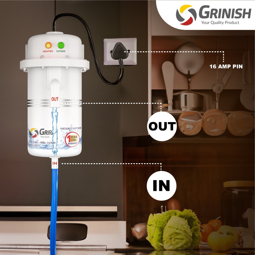 Buy BIO 1 L Instant Portable Water Heater/Geyser Is Compact, Can