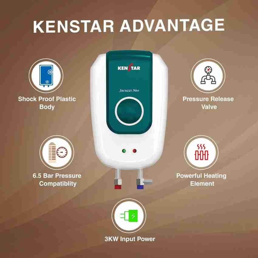 Kenstar 3 L Instant Water Geyser (Amelio, Royal Green) Price in India - Buy  Kenstar 3 L Instant Water Geyser (Amelio, Royal Green) online at  Flipkart.com