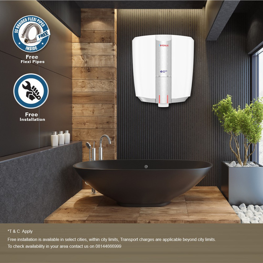 Venus 10 L Storage Water Geyser (Splash Pro 10 Litre, Graphite Silver) Price  in India - Buy Venus 10 L Storage Water Geyser (Splash Pro 10 Litre,  Graphite Silver) online at Flipkart.com