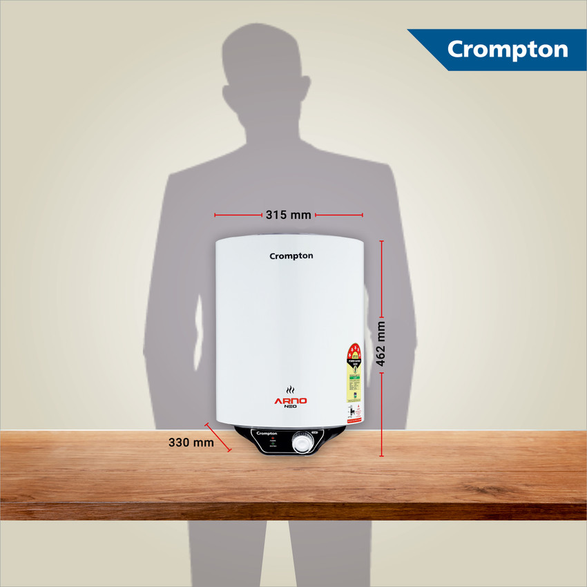 Crompton 15 L Storage Water Geyser (Crompton 15 L ARNO NEO ASWH-3015,,  White) Price in India - Buy Crompton 15 L Storage Water Geyser (Crompton 15  L ARNO NEO ASWH-3015,, White) online at Flipkart.com