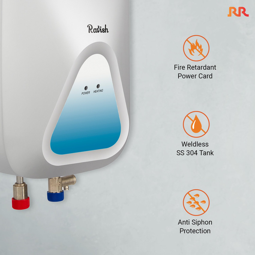 RR 3 L Instant Water Geyser (INSTANT WATER HEATER RAVISH Water Heater (3L  Capacity, White), White) Price in India - Buy RR 3 L Instant Water Geyser (INSTANT  WATER HEATER RAVISH Water