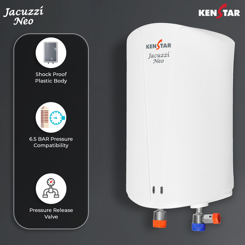 Kenstar 5 L Instant Water Geyser (JACUZZI NEO 5L, Ivory) Price in India -  Buy Kenstar 5 L Instant Water Geyser (JACUZZI NEO 5L, Ivory) online at  Flipkart.com